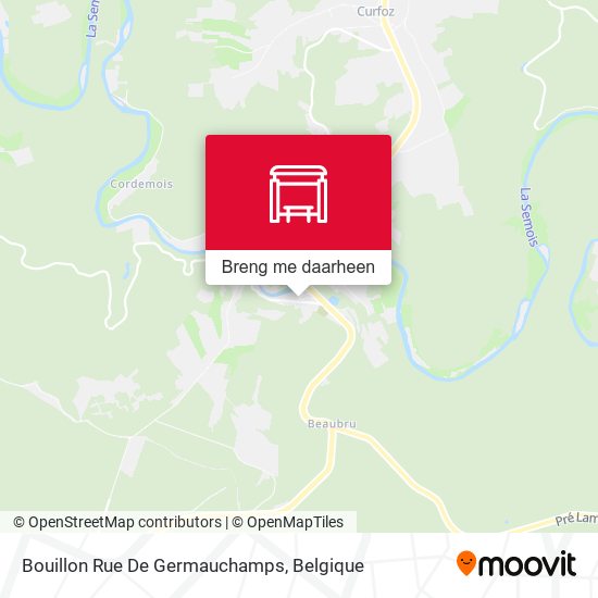 Bouillon Rue De Germauchamps kaart