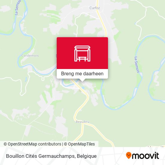 Bouillon Cités Germauchamps kaart