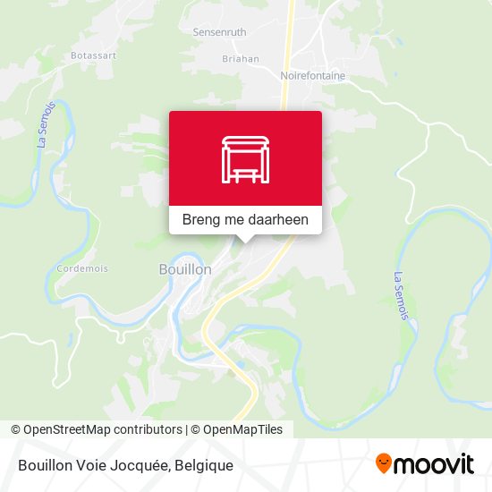 Bouillon Voie Jocquée kaart