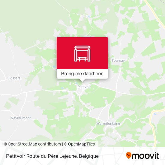 Petitvoir Route du Père Lejeune kaart