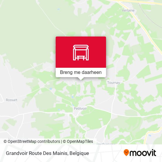 Grandvoir Route Des Mainis kaart
