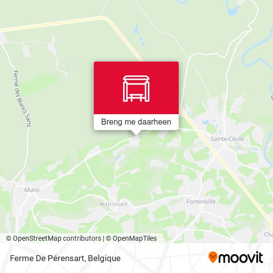 Ferme De Pérensart kaart