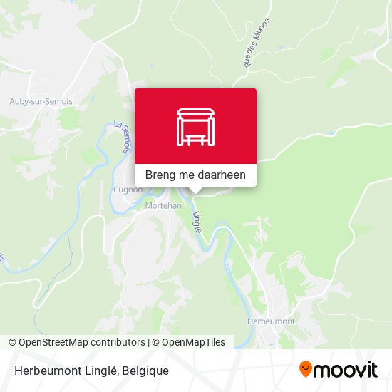 Herbeumont Linglé kaart
