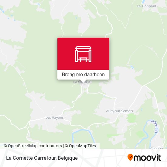 La Cornette Carrefour kaart