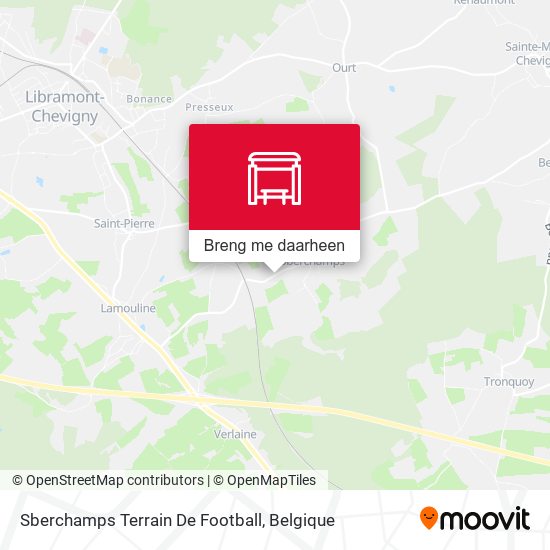 Sberchamps Terrain De Football kaart