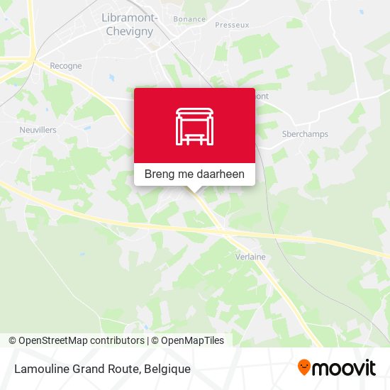 Lamouline Grand Route kaart
