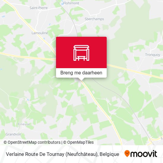 Verlaine Route De Tournay (Neufchâteau) kaart