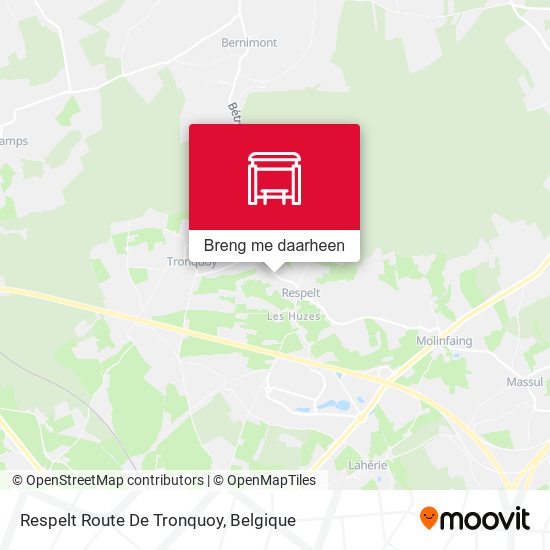 Respelt Route De Tronquoy kaart