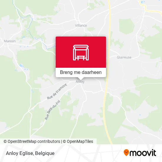 Anloy Eglise kaart