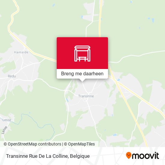 Transinne Rue De La Colline kaart