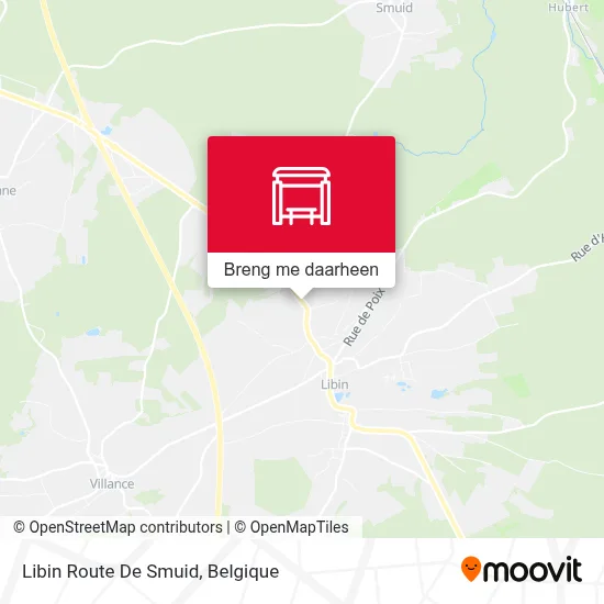 Libin Route De Smuid kaart