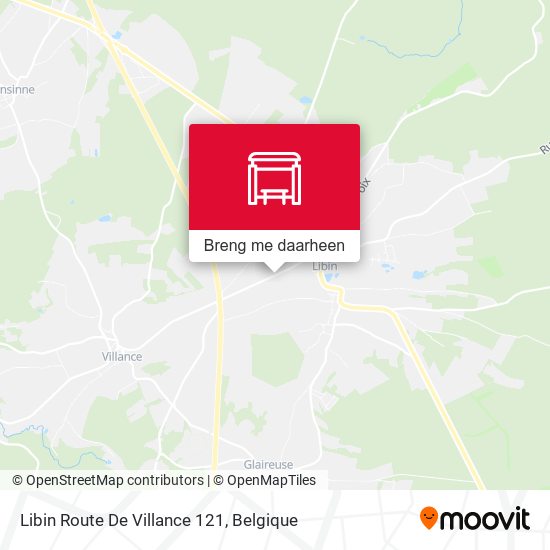 Libin Route De Villance 121 kaart