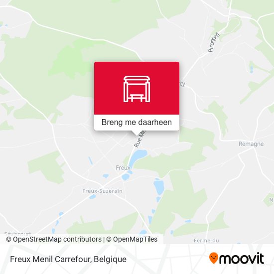Freux Menil Carrefour kaart