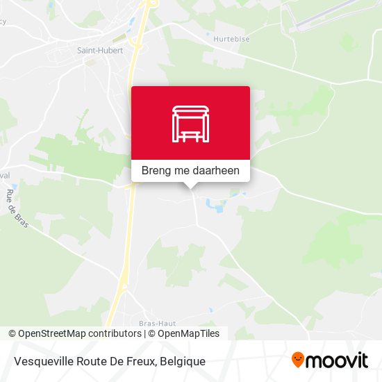 Vesqueville Route De Freux kaart