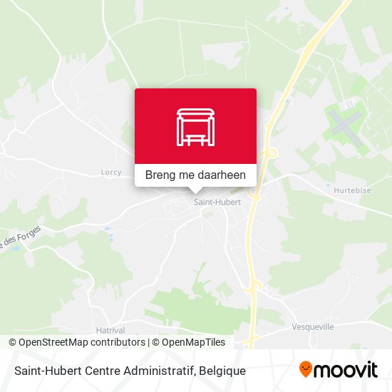 Saint-Hubert Centre Administratif kaart