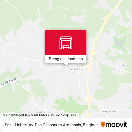 Saint-Hubert Av. Des Chasseurs Ardennais kaart