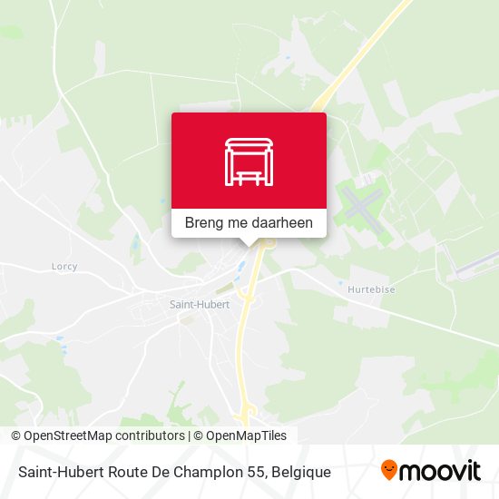 Saint-Hubert Route De Champlon 55 kaart