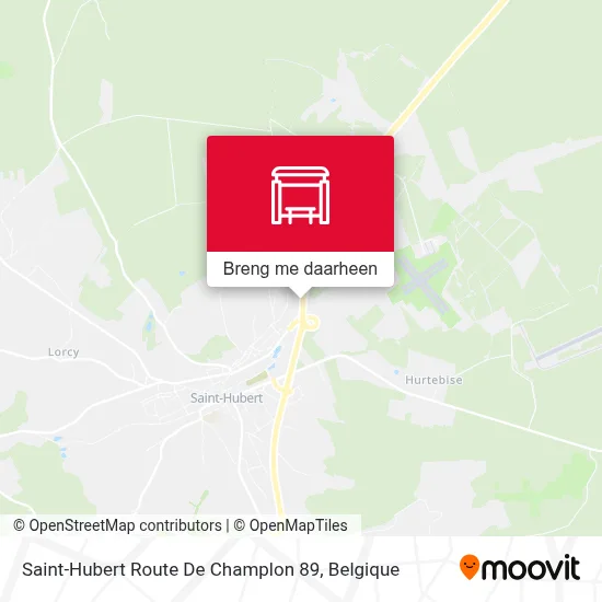 Saint-Hubert Route De Champlon 89 kaart