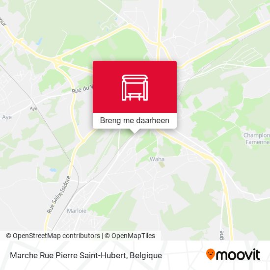 Marche Rue Pierre Saint-Hubert kaart