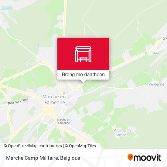 Marche Camp Militaire kaart