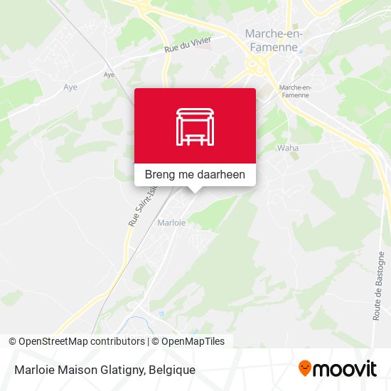 Marloie Maison Glatigny kaart