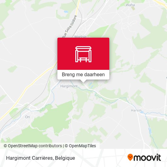 Hargimont Carrières kaart