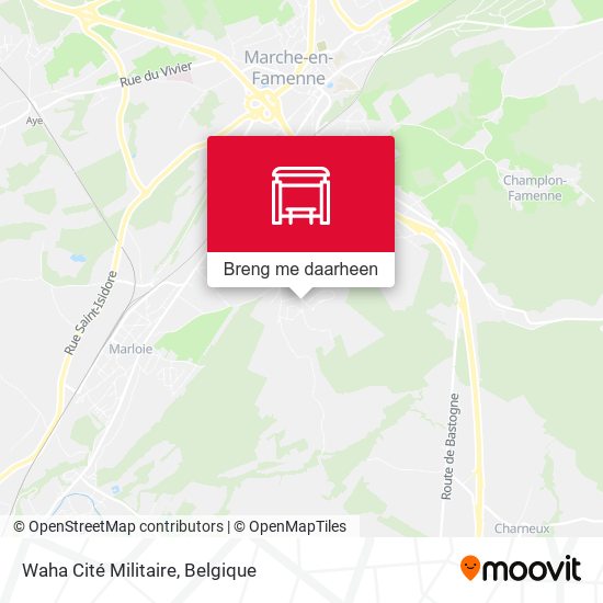 Waha Cité Militaire kaart