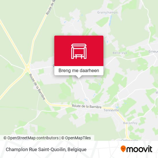 Champlon Rue Saint-Quoilin kaart