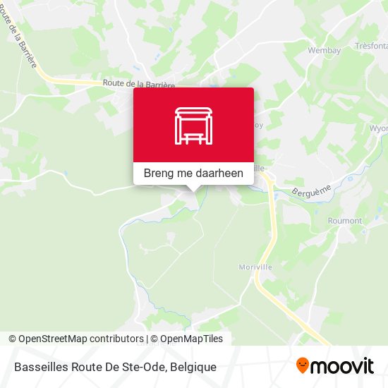 Basseilles Route De Ste-Ode kaart