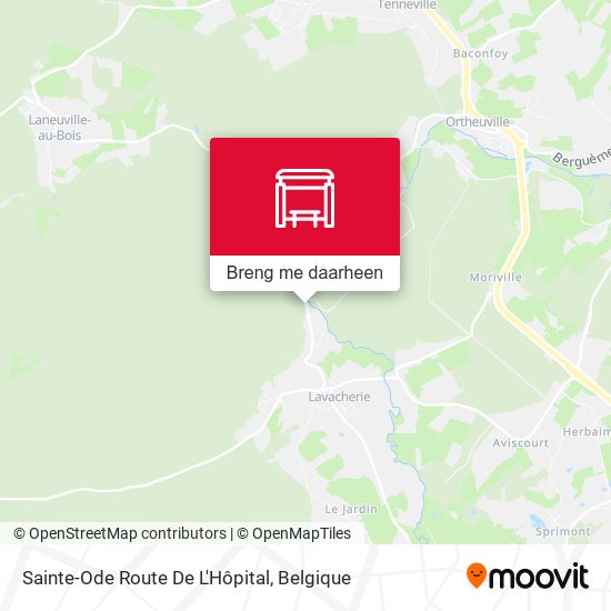 Sainte-Ode Route De L'Hôpital kaart