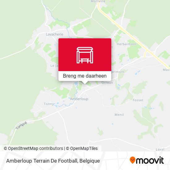 Amberloup Terrain De Football kaart