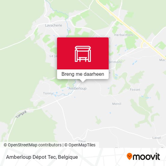 Amberloup Dépot Tec kaart