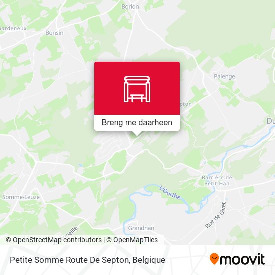 Petite Somme Route De Septon kaart
