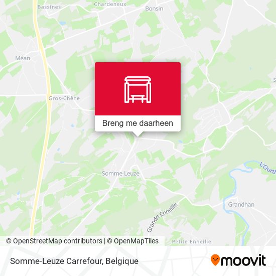 Somme-Leuze Carrefour kaart