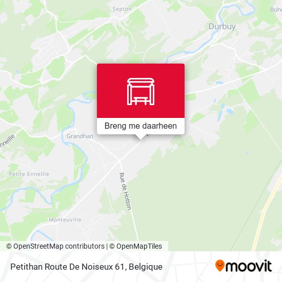 Petithan Route De Noiseux 61 kaart