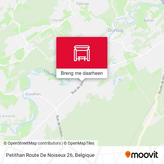 Petithan Route De Noiseux 26 kaart
