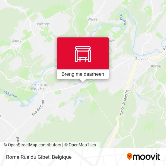 Rome Rue du Gibet kaart