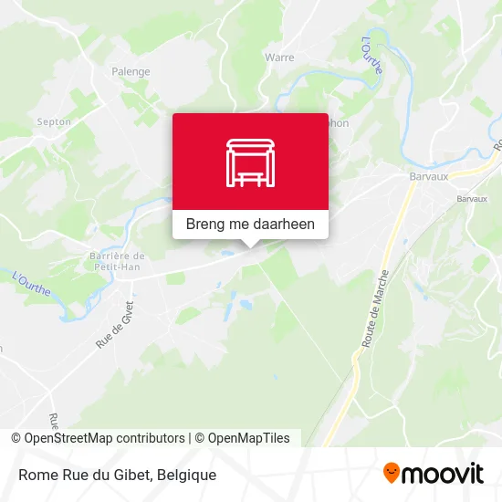 Rome Rue du Gibet kaart