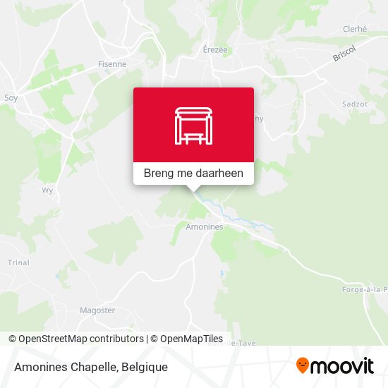 Amonines Chapelle kaart