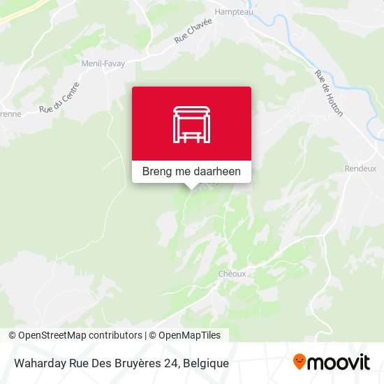 Waharday Rue Des Bruyères 24 kaart