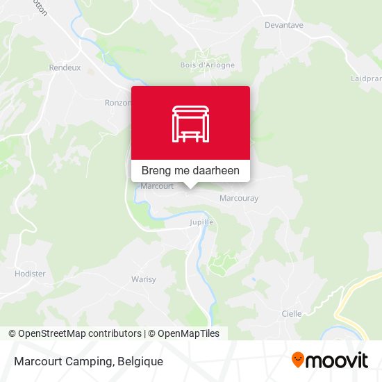 Marcourt Camping kaart