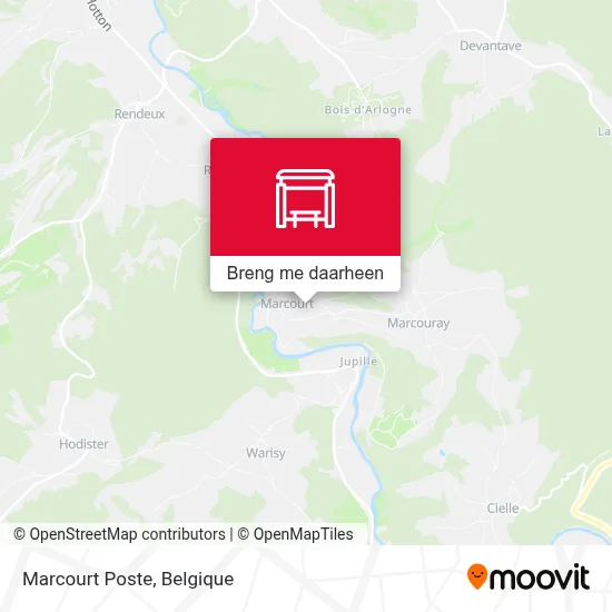 Marcourt Poste kaart