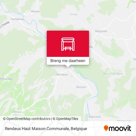 Rendeux Haut Maison Communale kaart