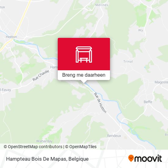 Hampteau Bois De Mapas kaart