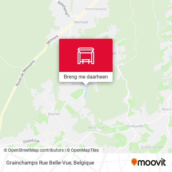Grainchamps Rue Belle-Vue kaart
