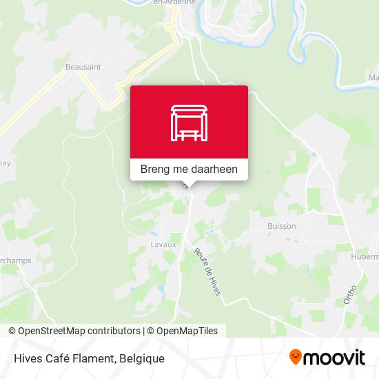 Hives Café Flament kaart