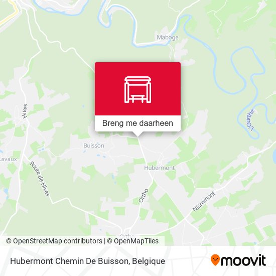 Hubermont Chemin De Buisson kaart