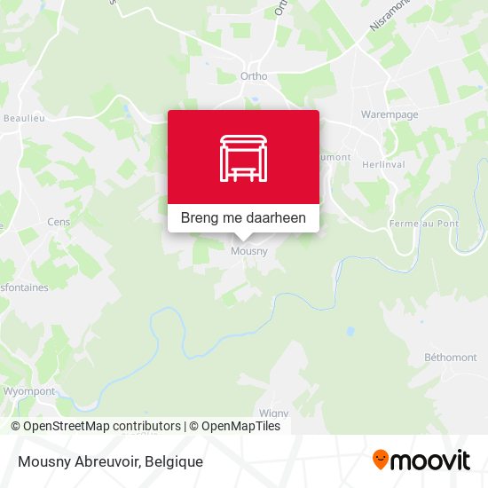 Mousny Abreuvoir kaart