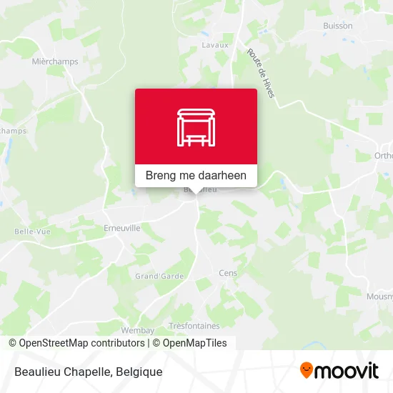 Beaulieu Chapelle kaart