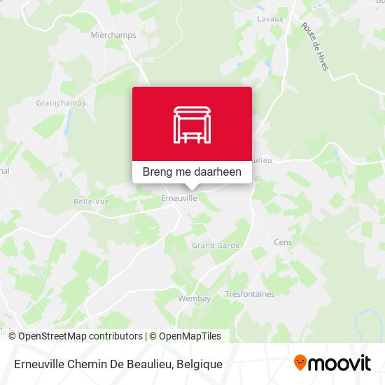 Erneuville Chemin De Beaulieu kaart
